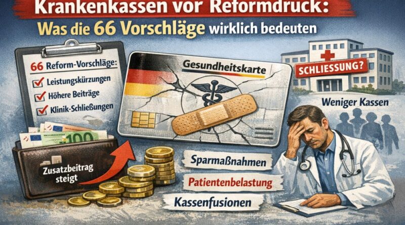 Krankenkassen vor Reformdruck: Was die 66 Vorschläge wirklich bedeuten
