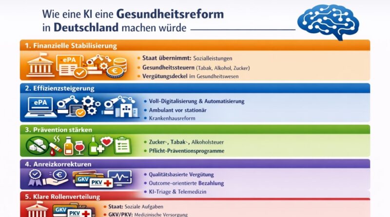 Wie eine KI eine Gesundheitsreform in Deutschland angehen würde