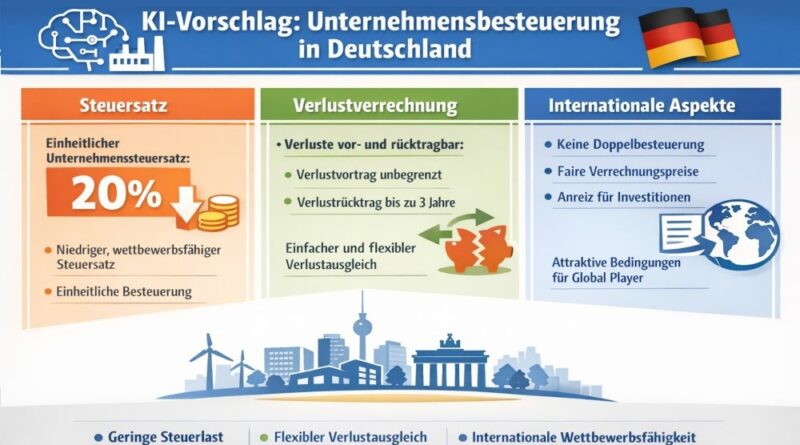 Unternehmensbesteuerung in Deutschland ?